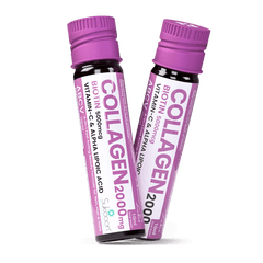 ABCV Liquid Collagen Shot 2000mg, Biotin 5000mcg (Pack of 15 Vials)