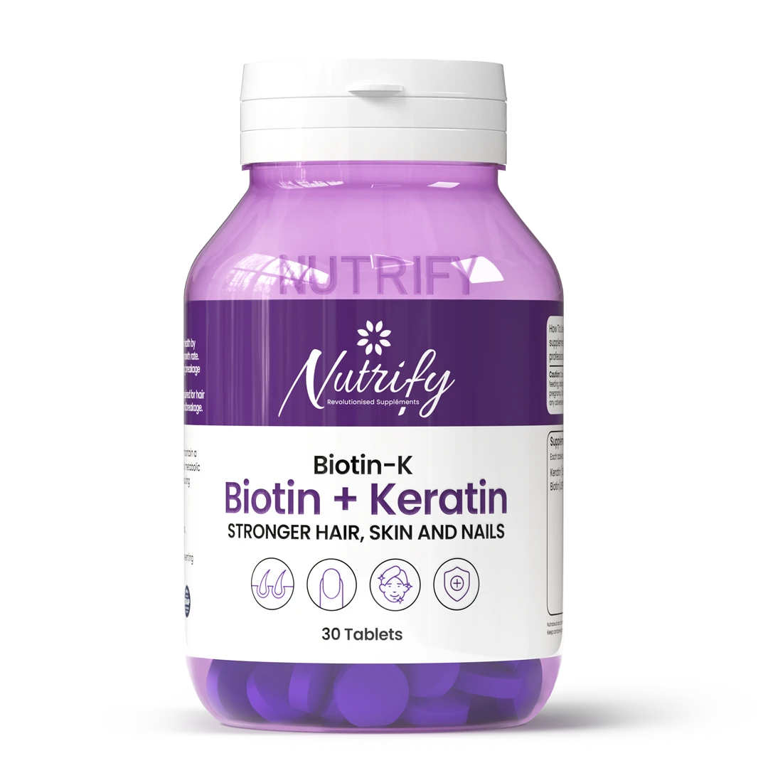 BIOTIN-K (Biotin + keratin) | Stronger Hair, Skin & Nails
